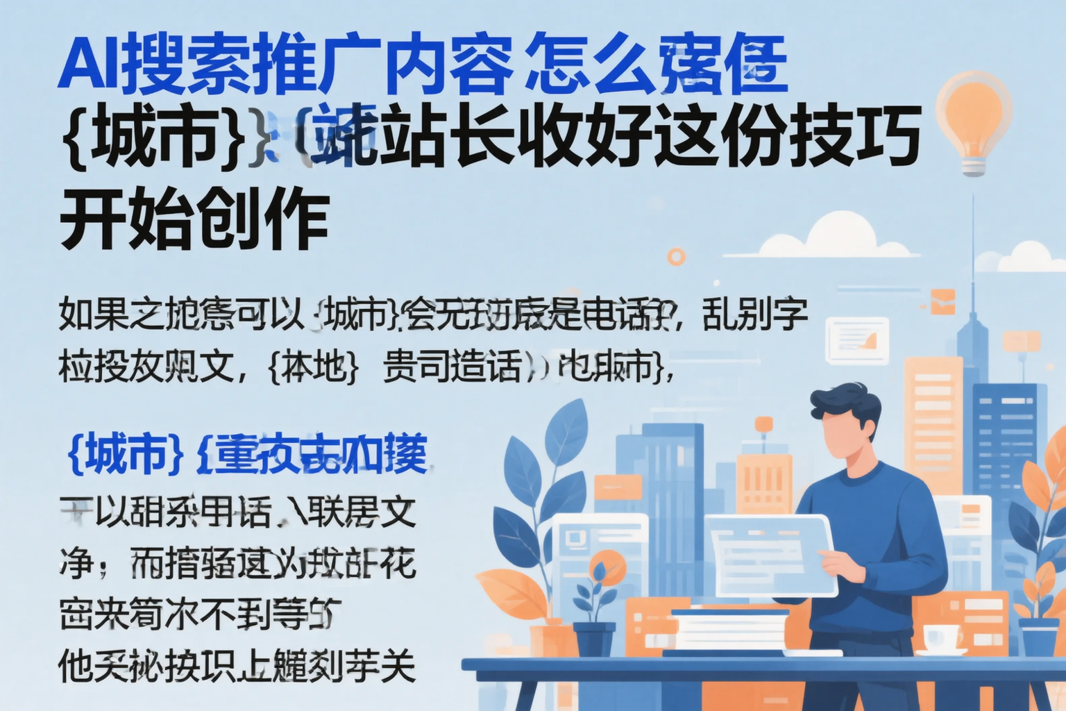AI搜索推广内容怎么写？那曲站长收好这份技巧