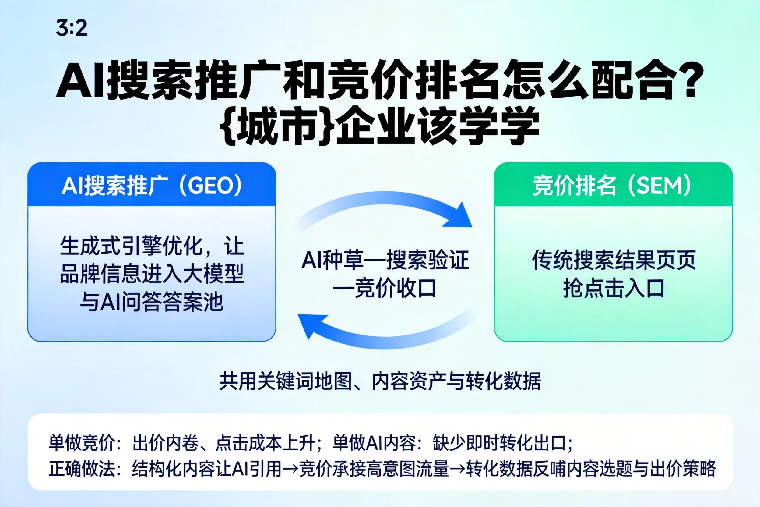 AI搜索推广和竞价排名怎么配合？那曲企业该学学