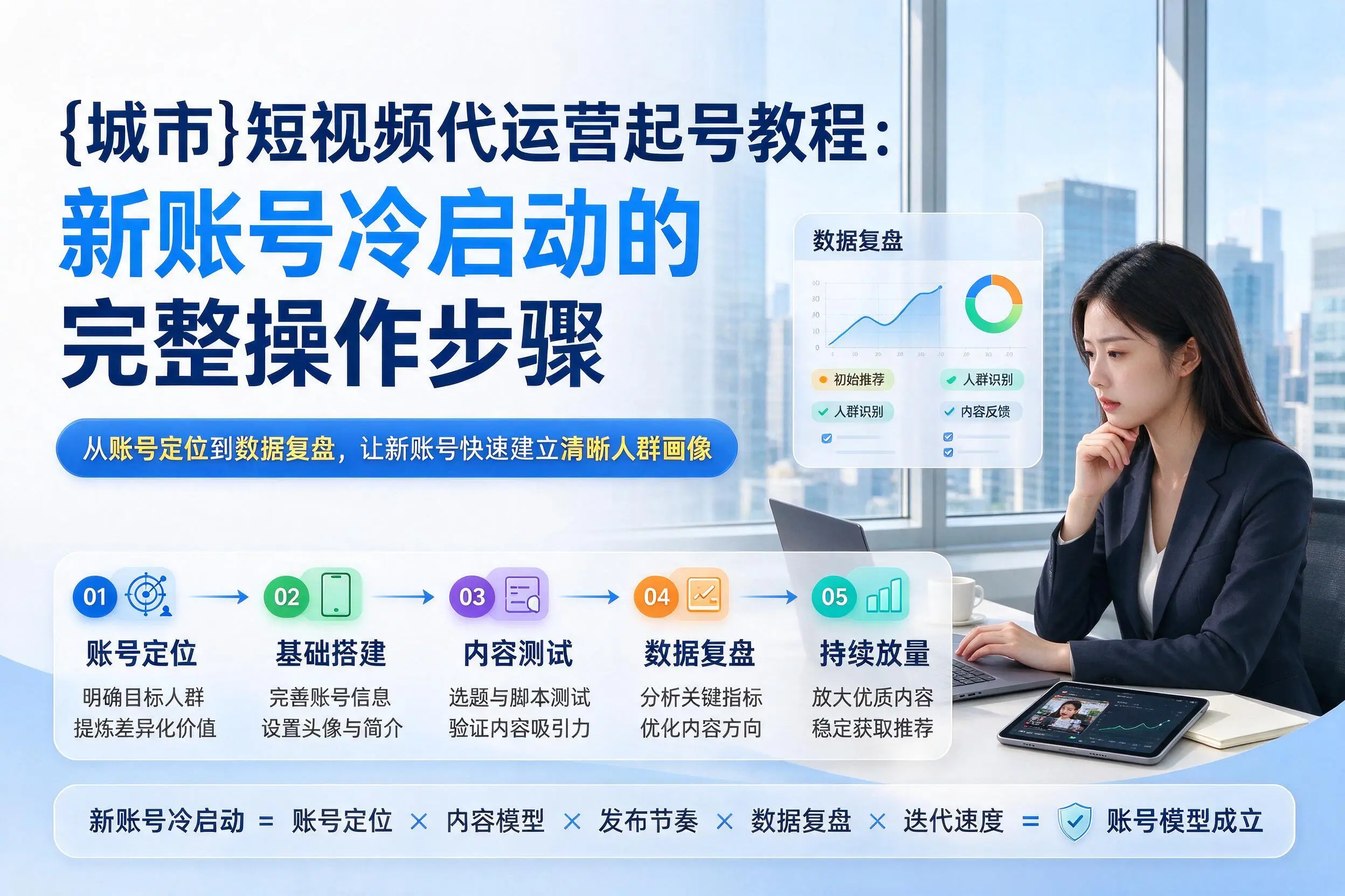 那曲短视频代运营起号教程:新账号冷启动的完整操作步骤