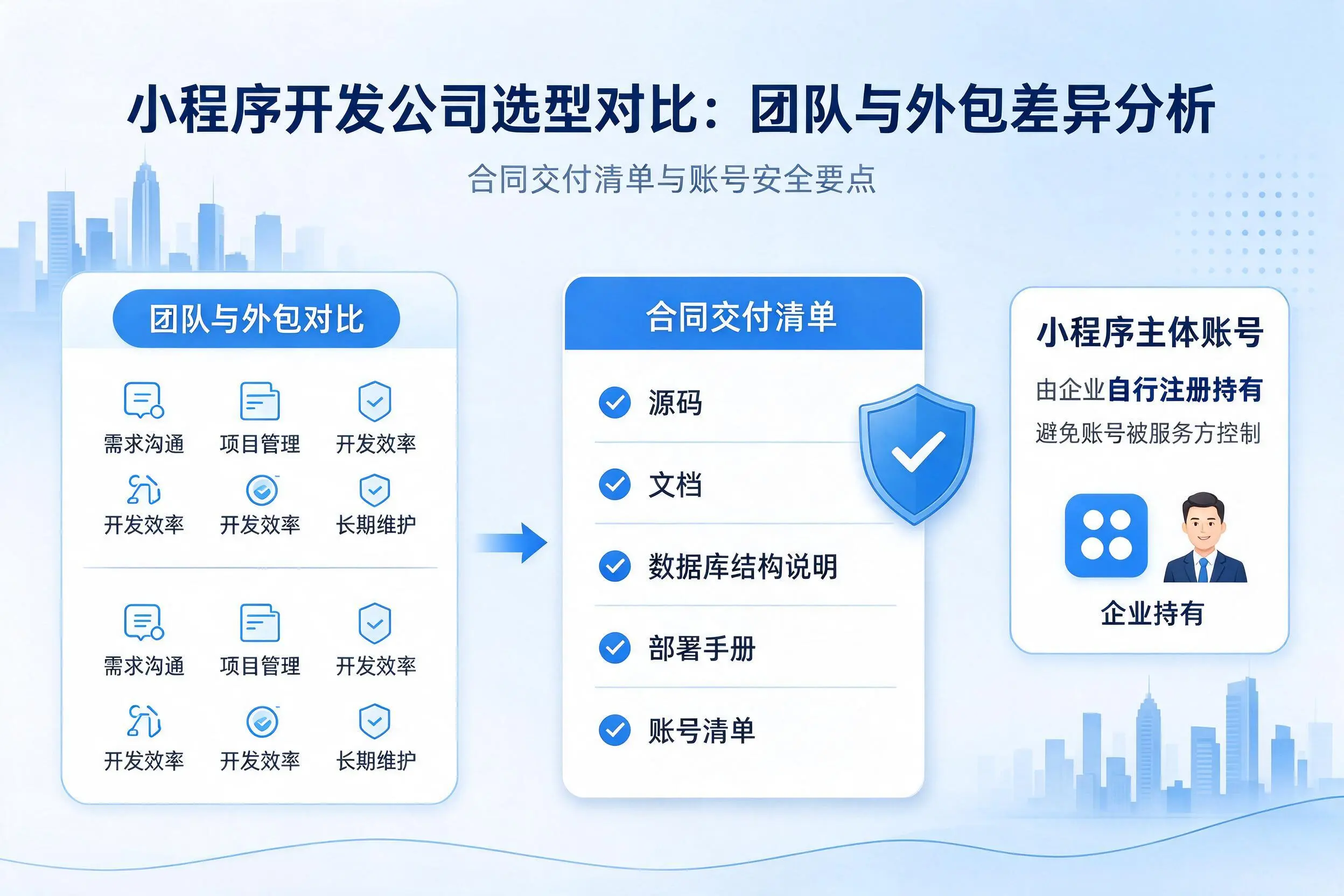 那曲小程序开发公司选型对比:团队与外包差异分析