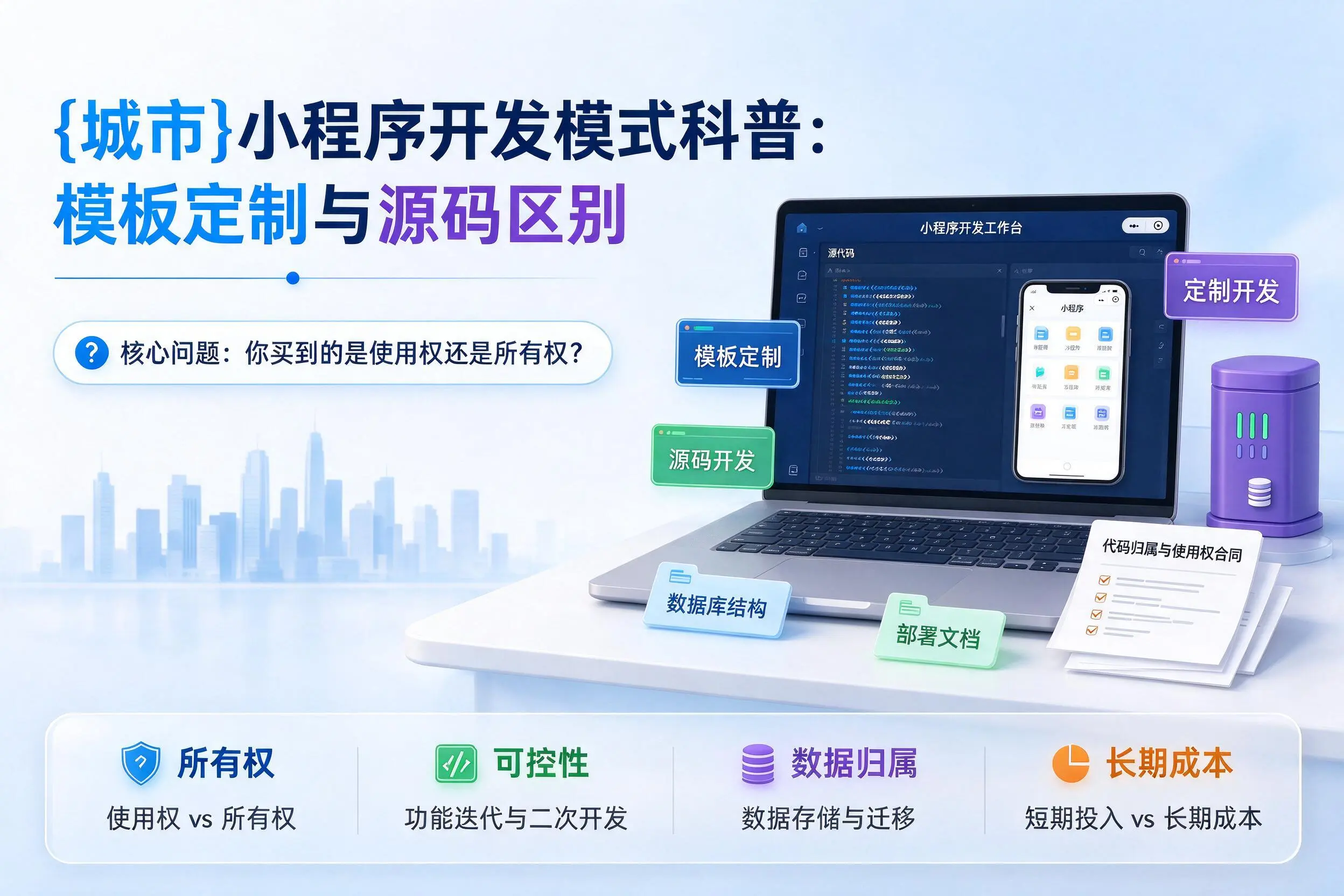 那曲小程序开发模式科普：模板定制与源码区别