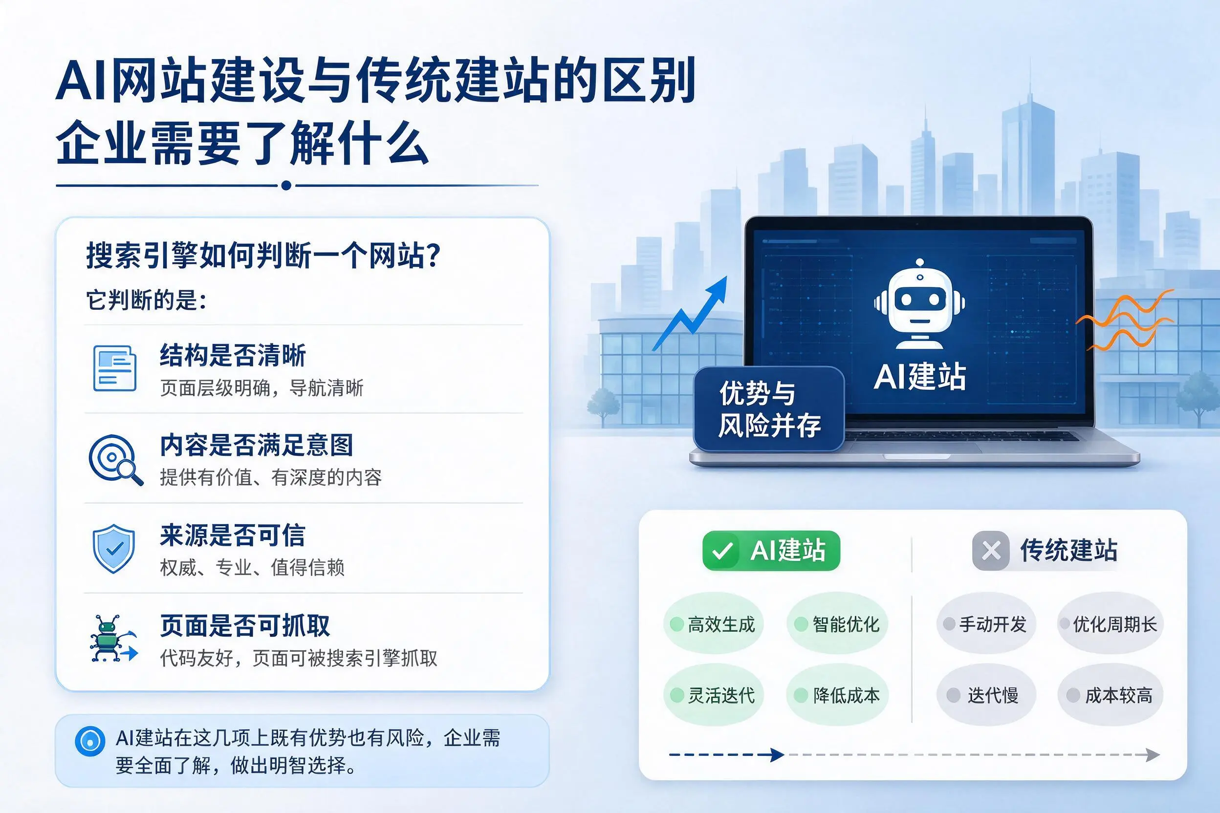 AI网站建设与传统建站的区别,那曲企业需要了解什么