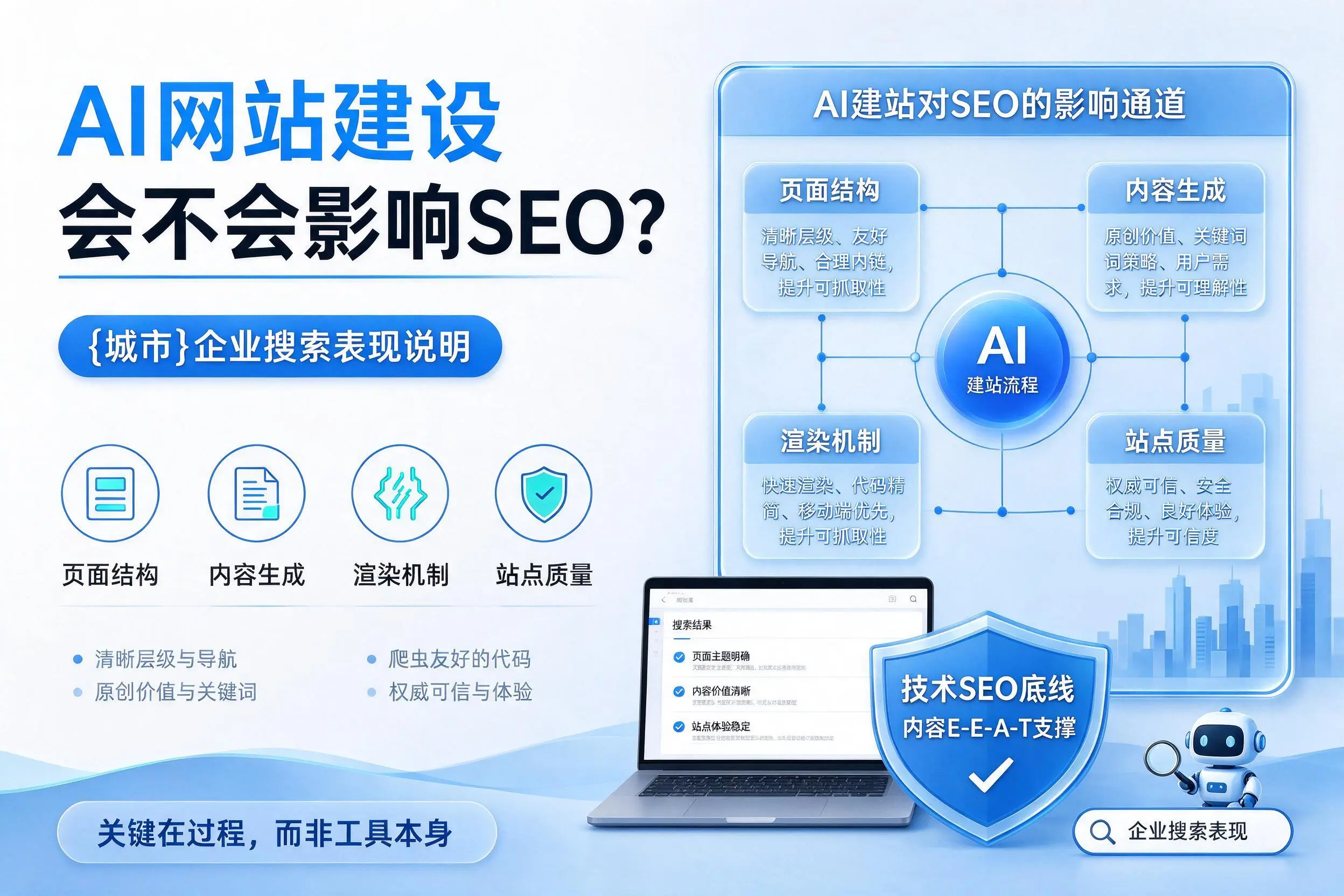 AI网站建设会不会影响SEO?那曲企业搜索表现说明