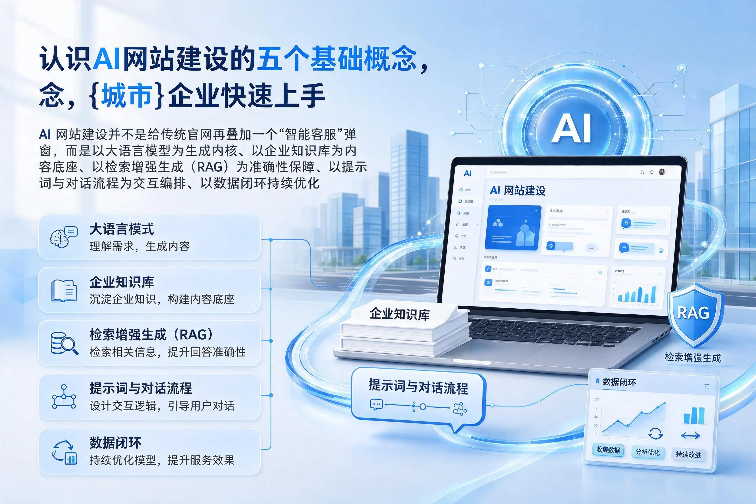 认识AI网站建设的五个基础概念，那曲企业快速上手