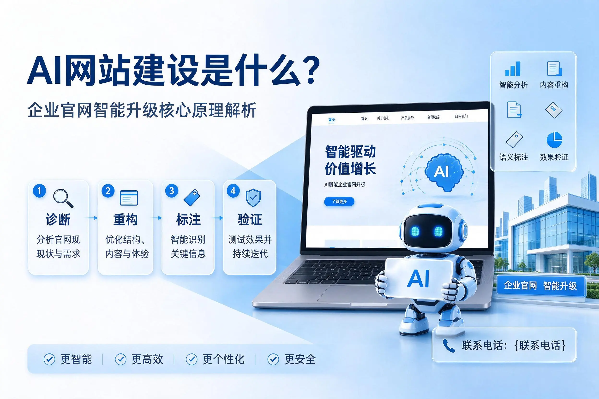 AI网站建设是什么？那曲企业官网智能升级核心原理解析