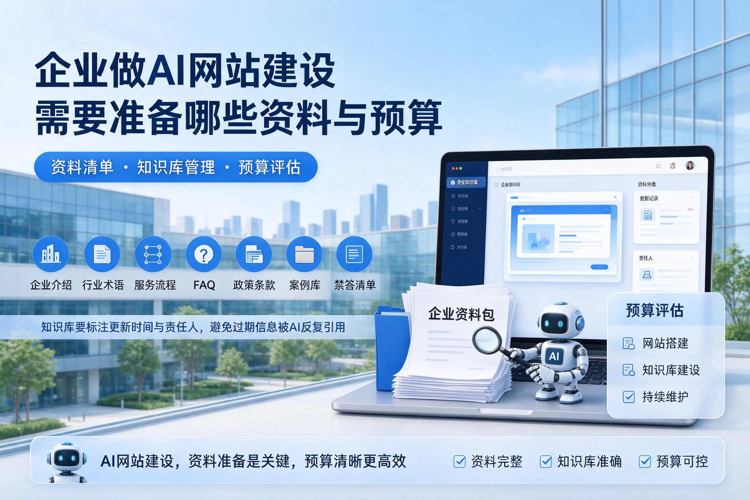 那曲企业做AI网站建设需要准备哪些资料与预算