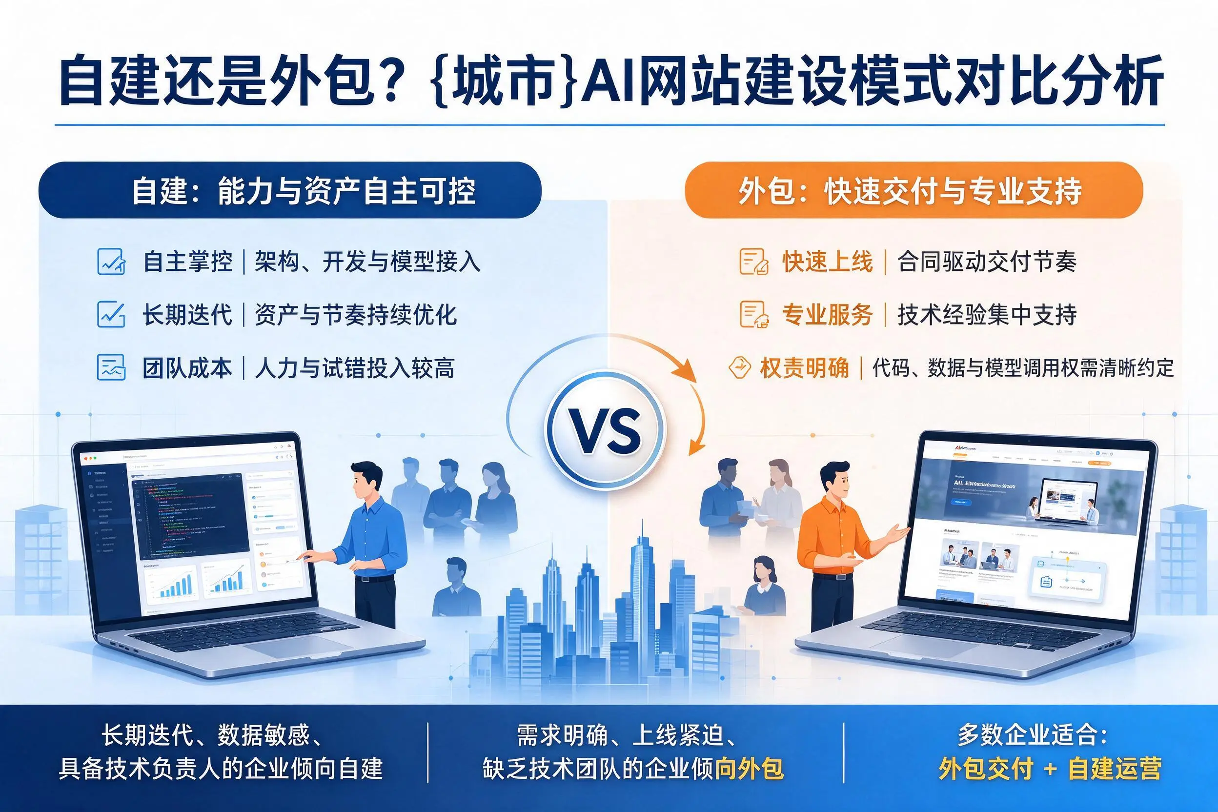 自建还是外包？那曲AI网站建设模式对比分析