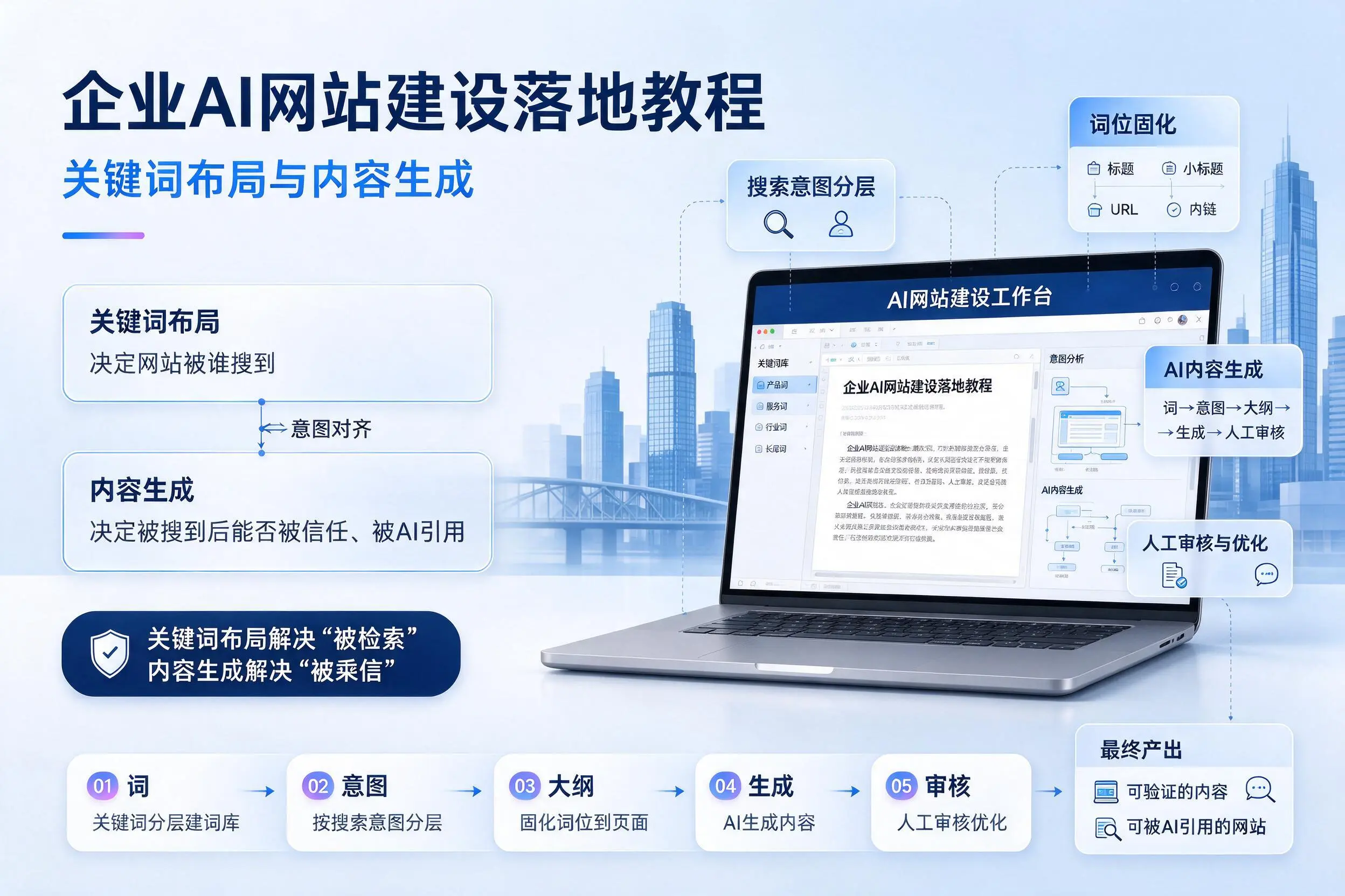 那曲企业AI网站建设落地教程：关键词布局与内容生成